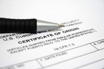 certificado de origen